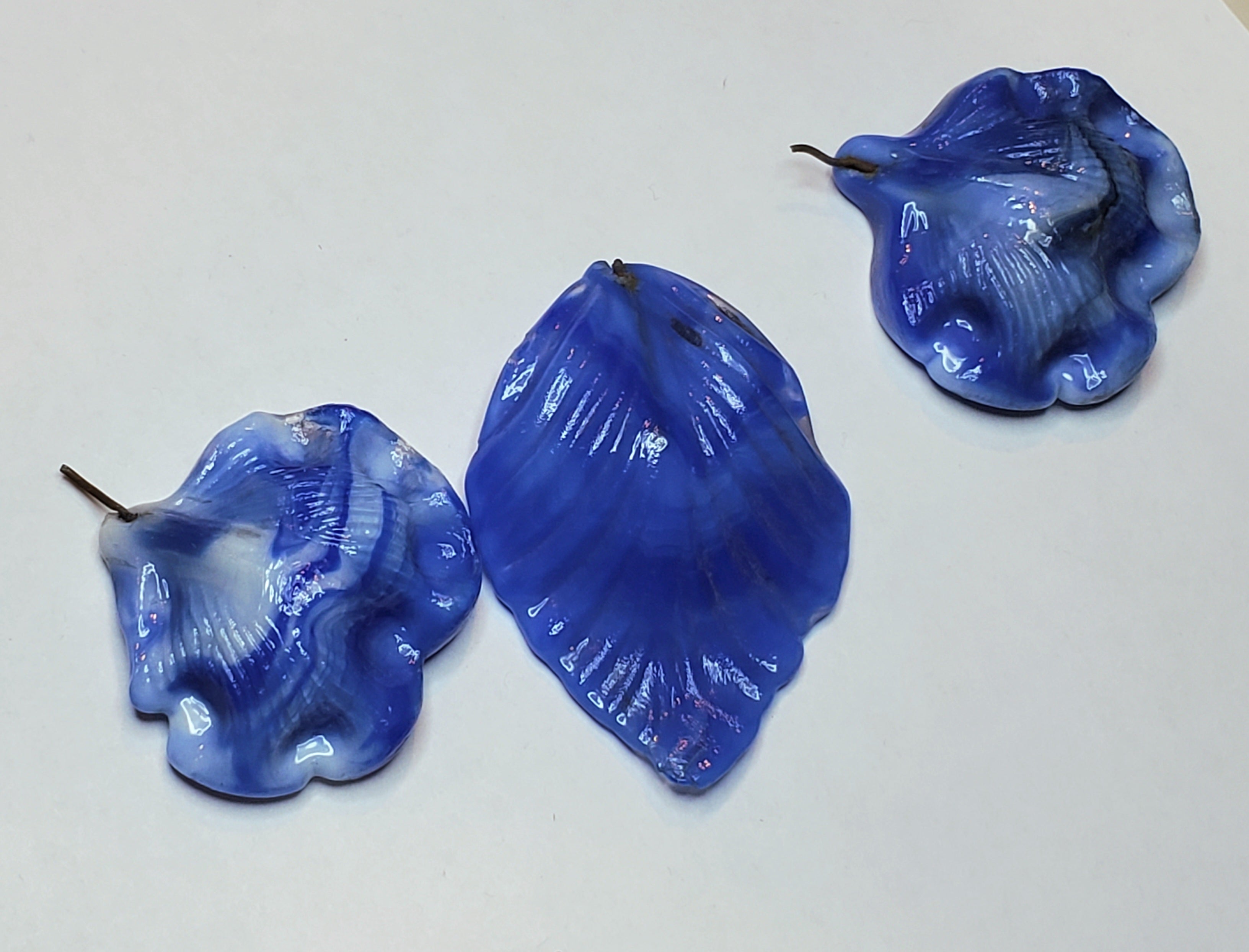Vintage Handmade Glass Flower Petals