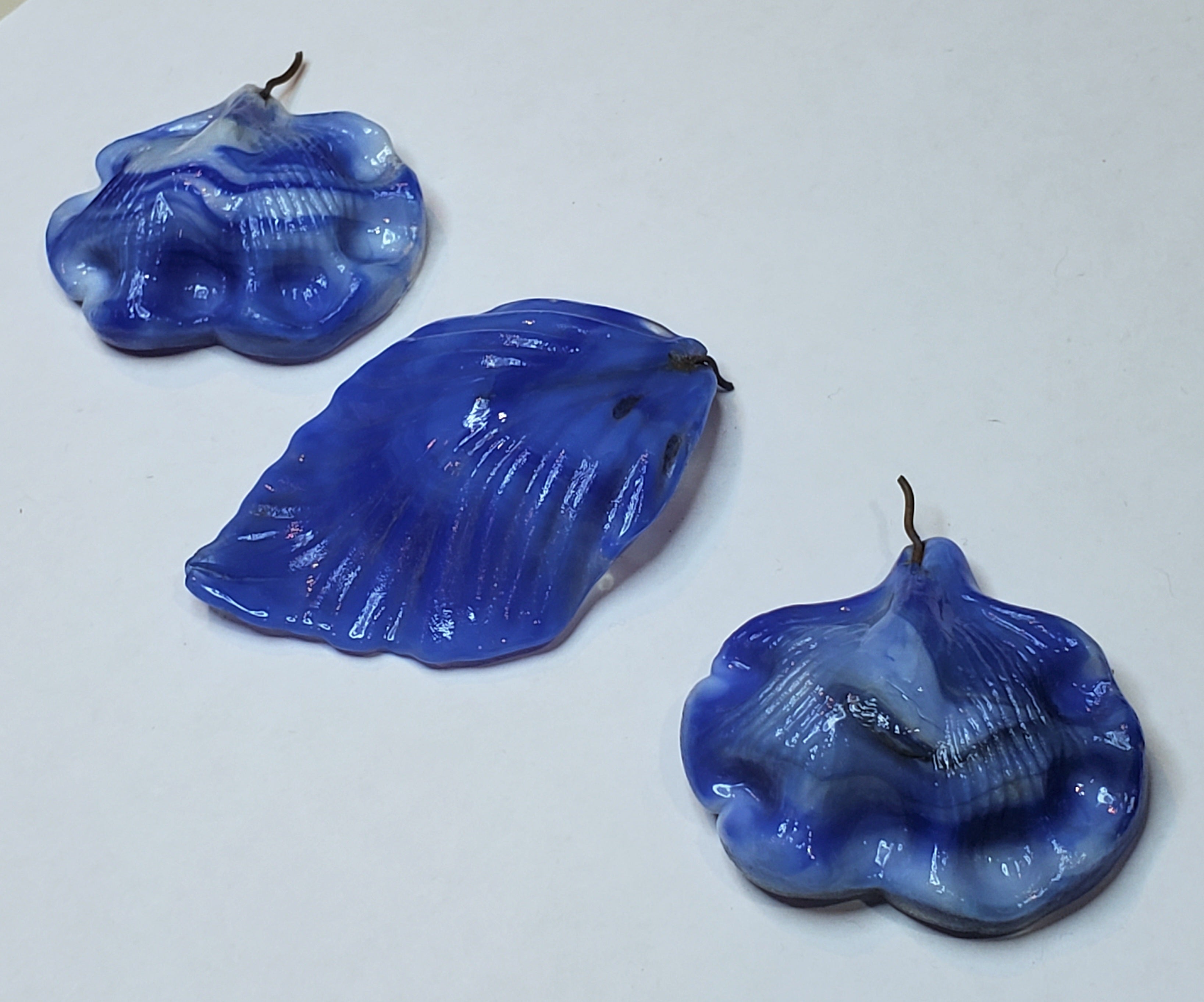 Vintage Handmade Glass Flower Petals