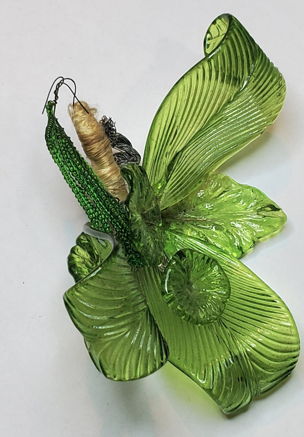 Vintage Handmade Glass Flower Bouquet