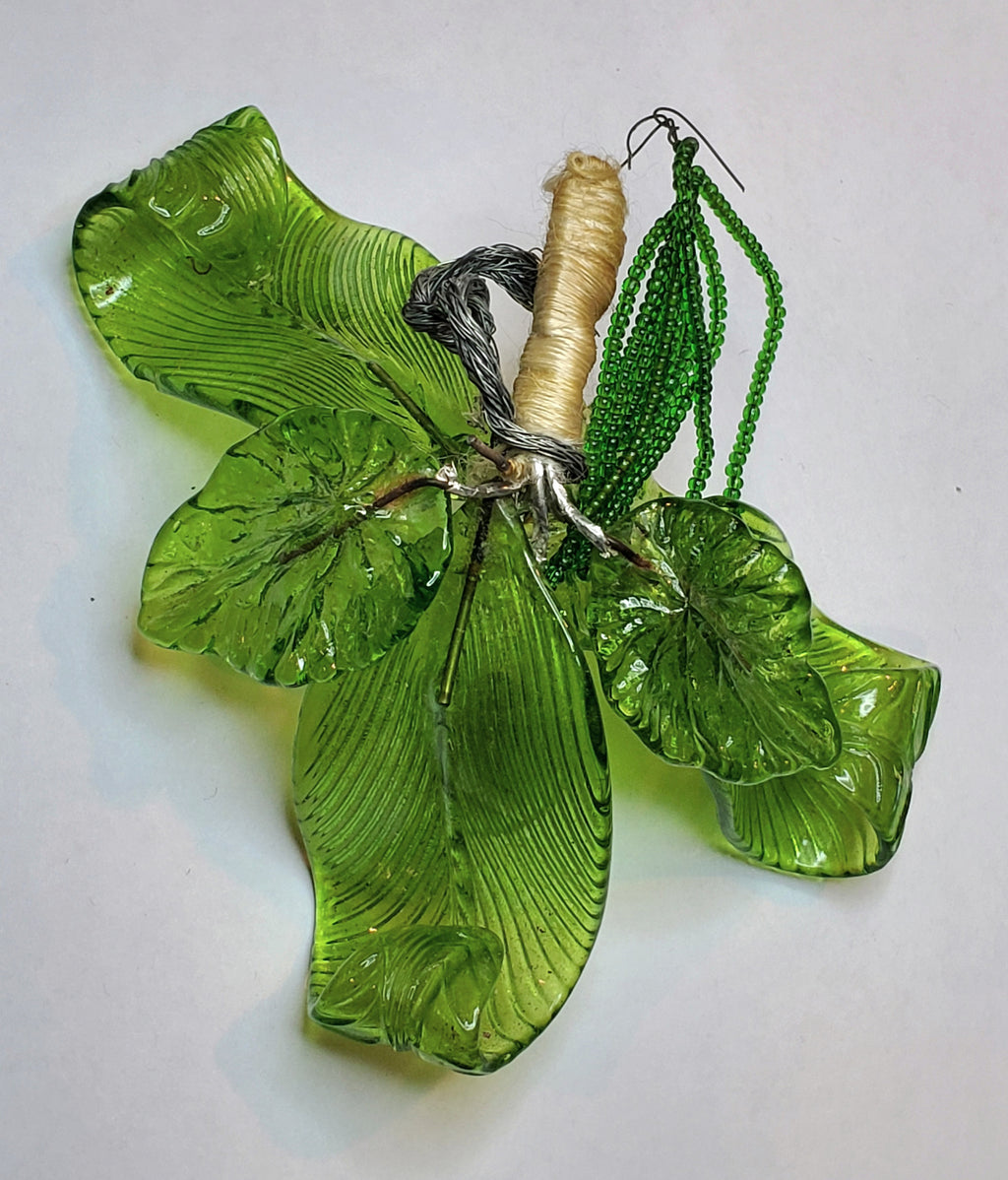 Vintage Handmade Glass Flower Bouquet