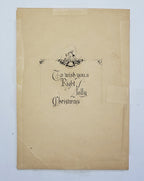 Vintage Framed Sample Greeting Card "Cathedral Street in Rouen"