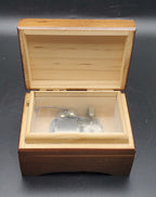 Sankyo - Nutcracker's 'Waltz of the Flowers' Wood Music Box with Renoir Image