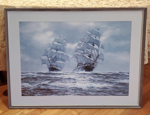 Henry Scott - Vintage Clipper Ships Framed Print