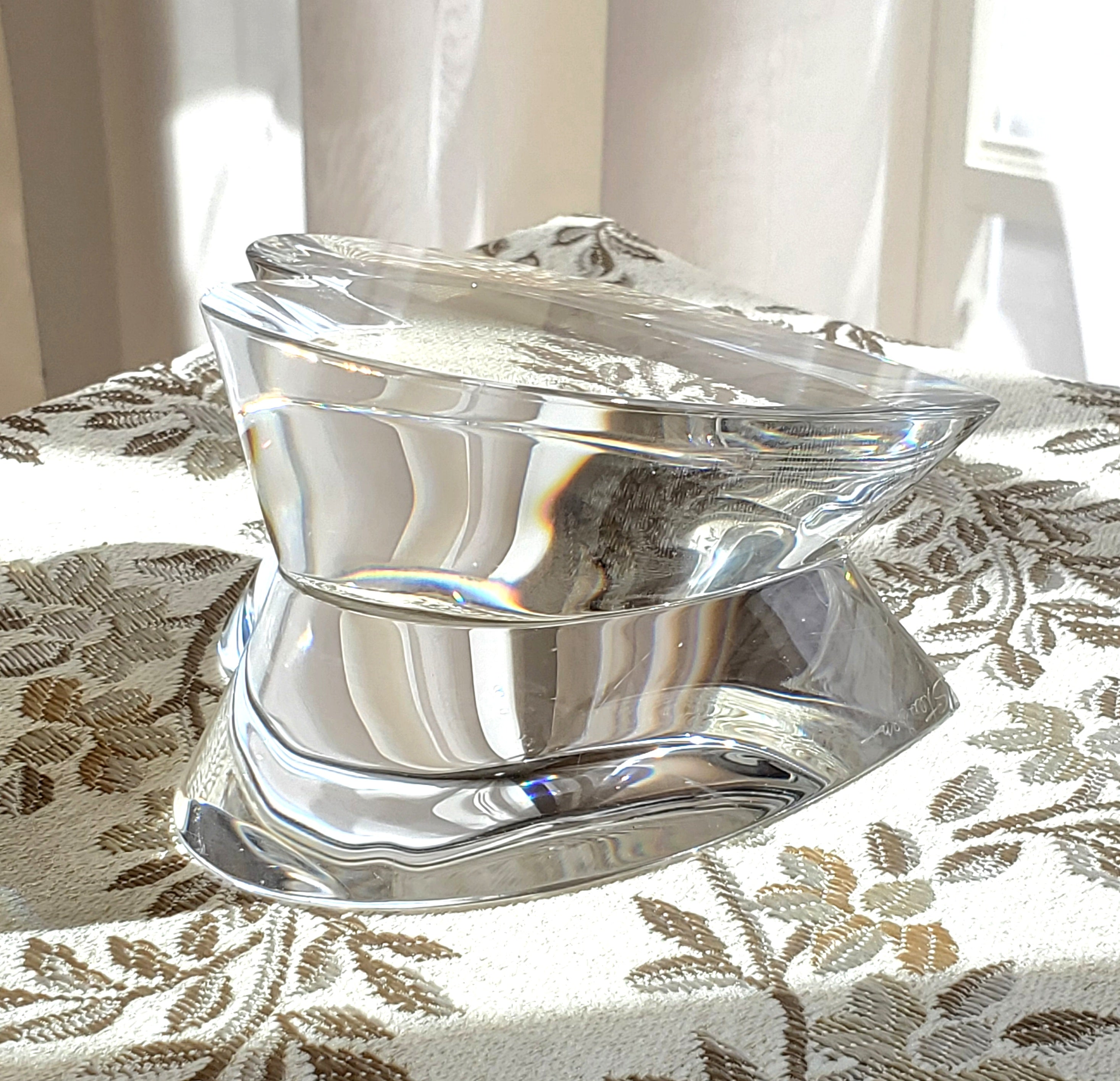 Steuben - Glass Crystal Heart Paperweight