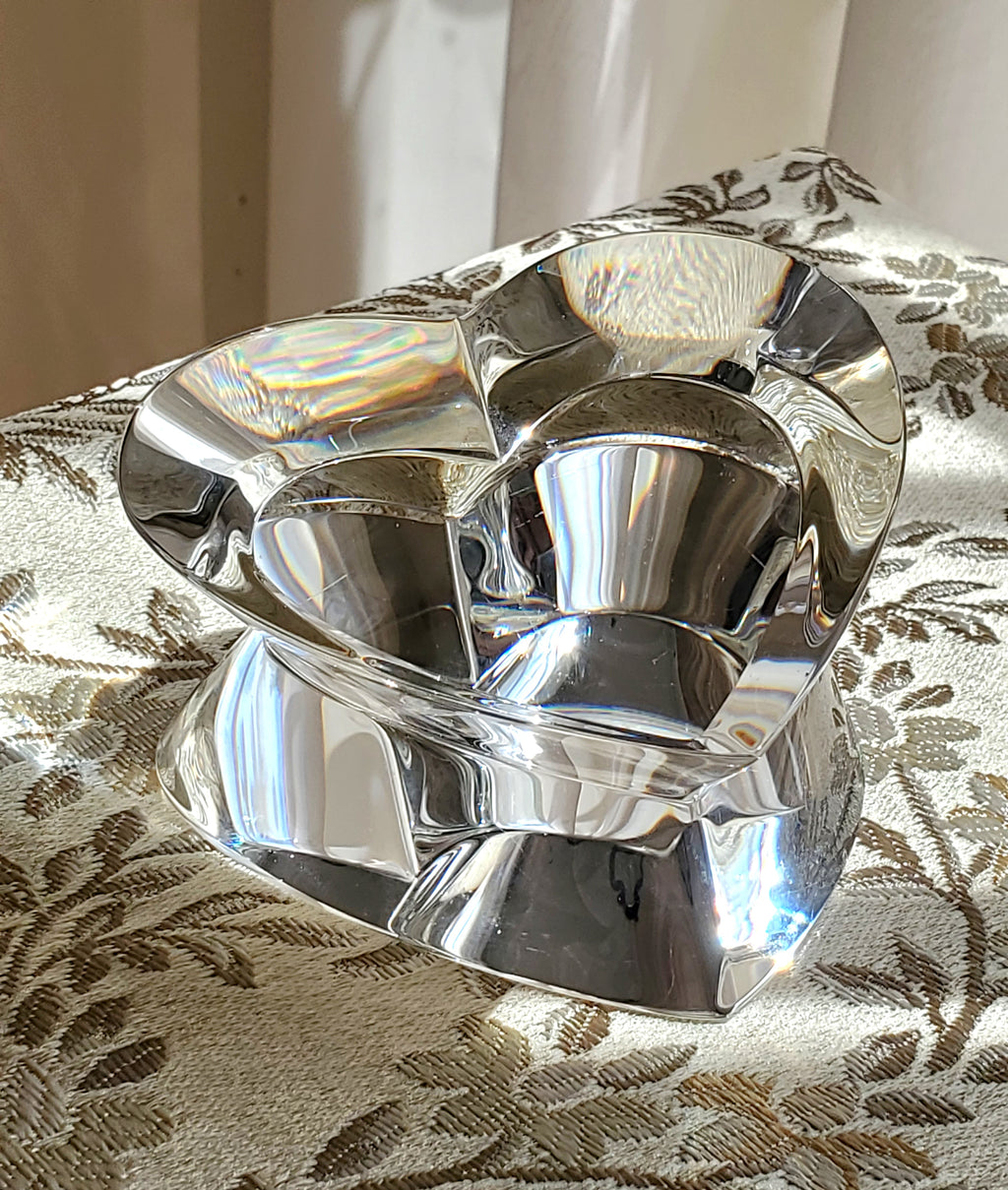 Steuben - Glass Crystal Heart Paperweight