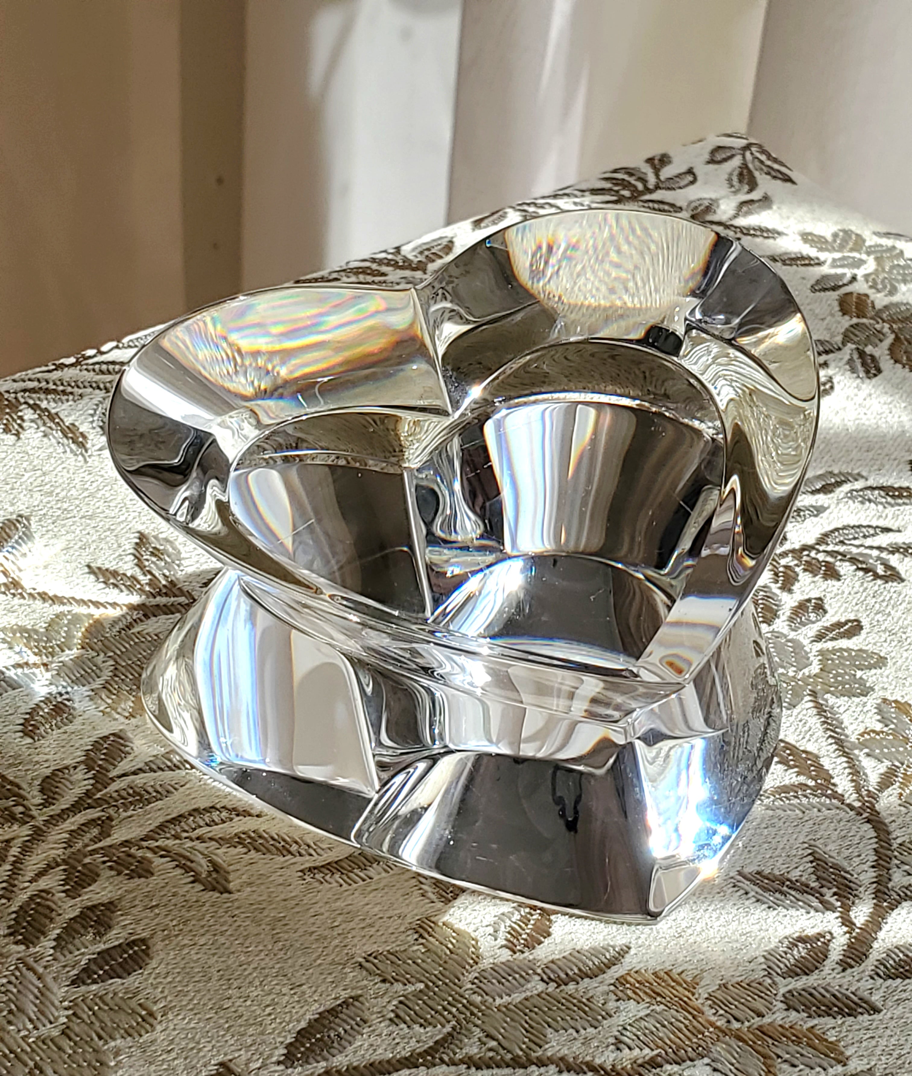 Steuben - Glass Crystal Heart Paperweight