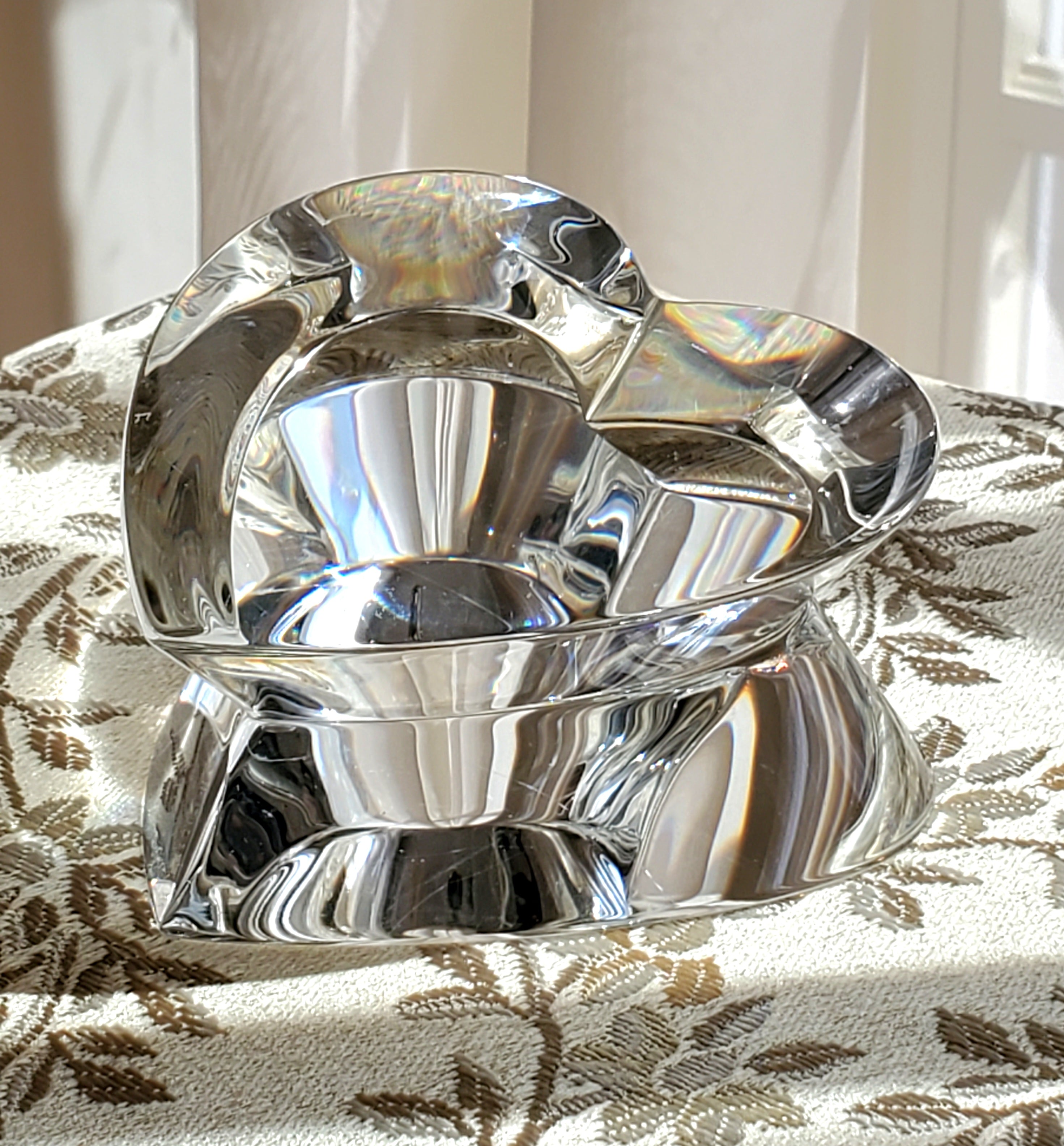 Steuben - Glass Crystal Heart Paperweight