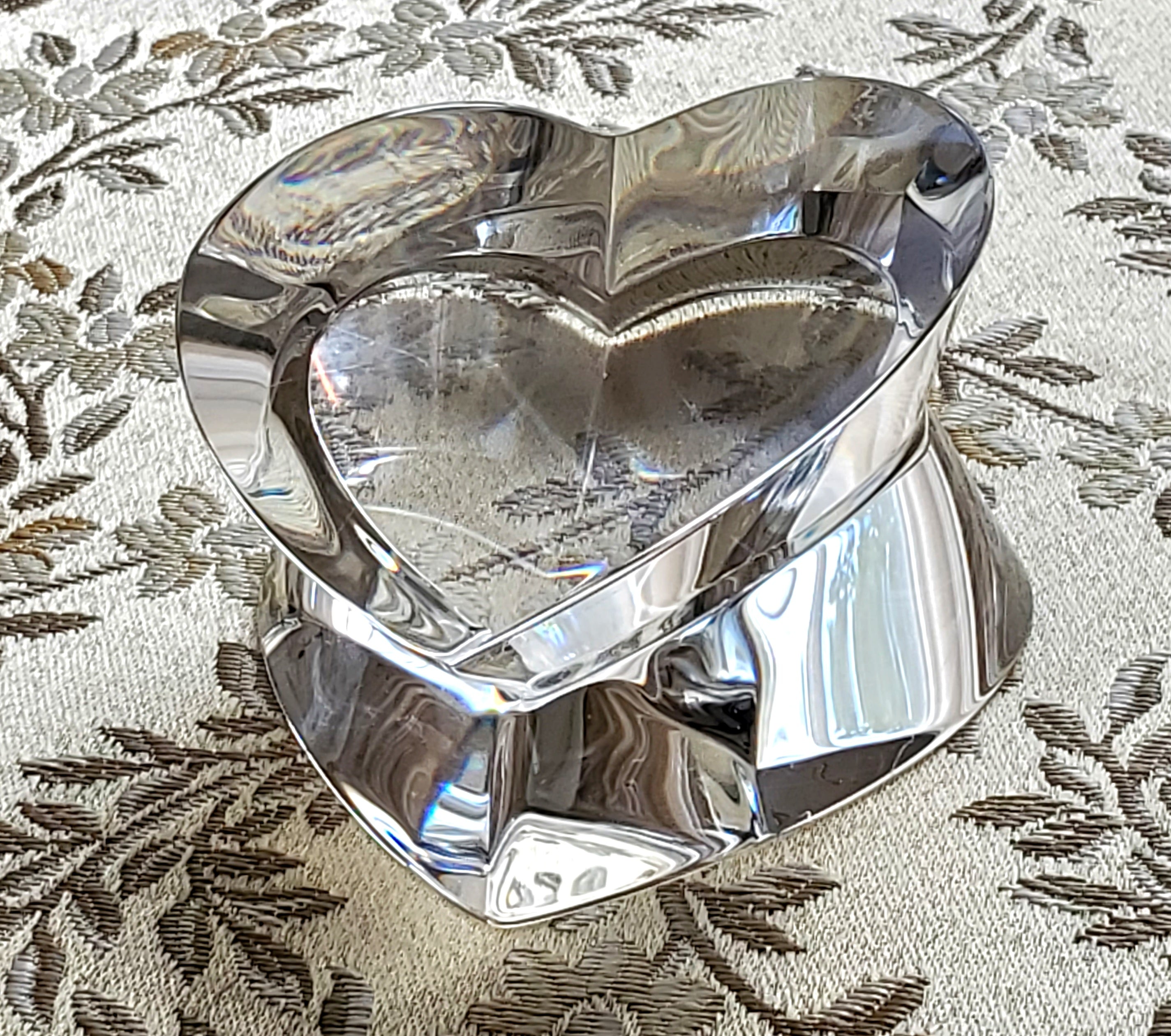 Steuben - Glass Crystal Heart Paperweight