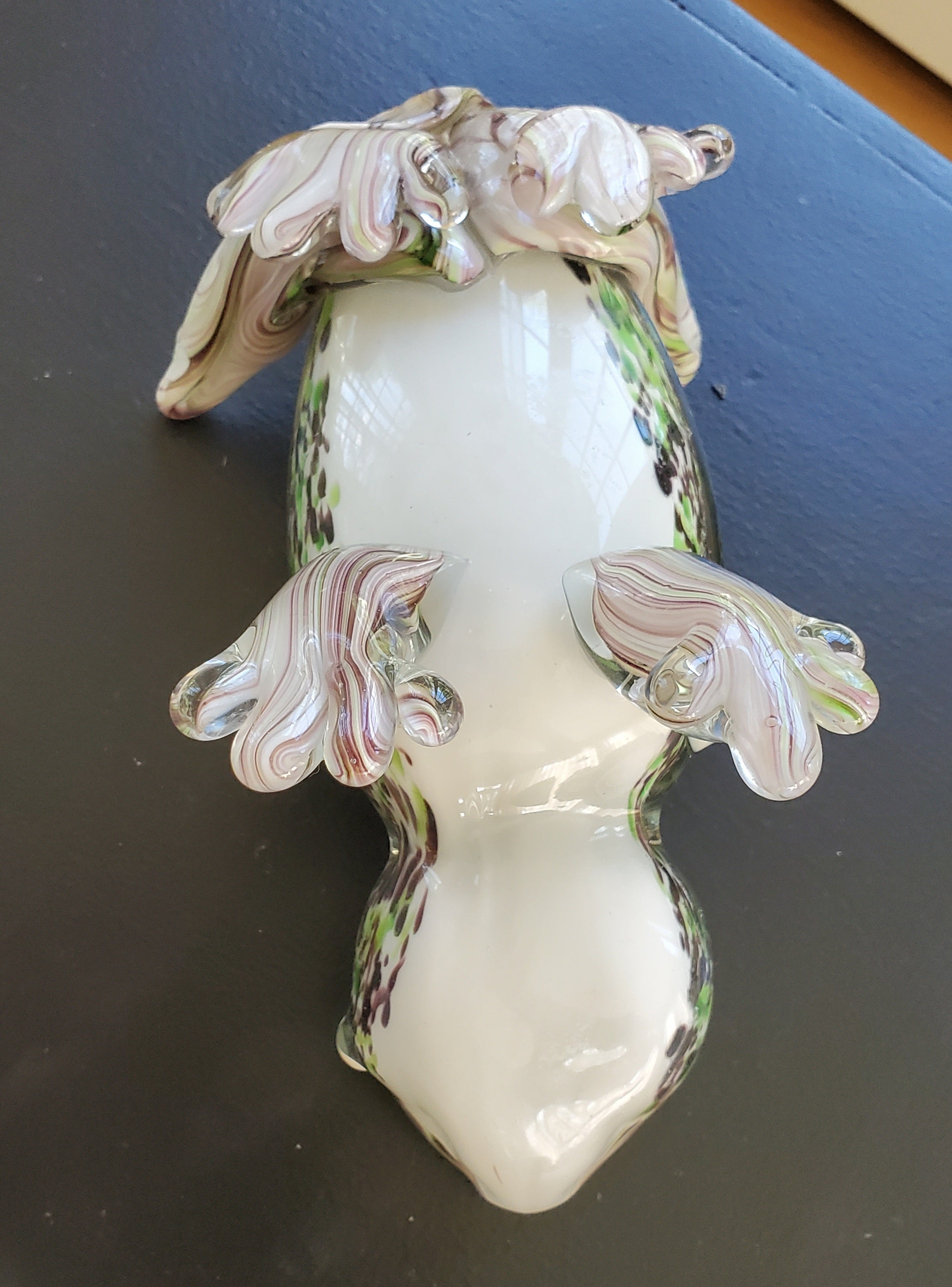 Handmade Glass Frog Figurine