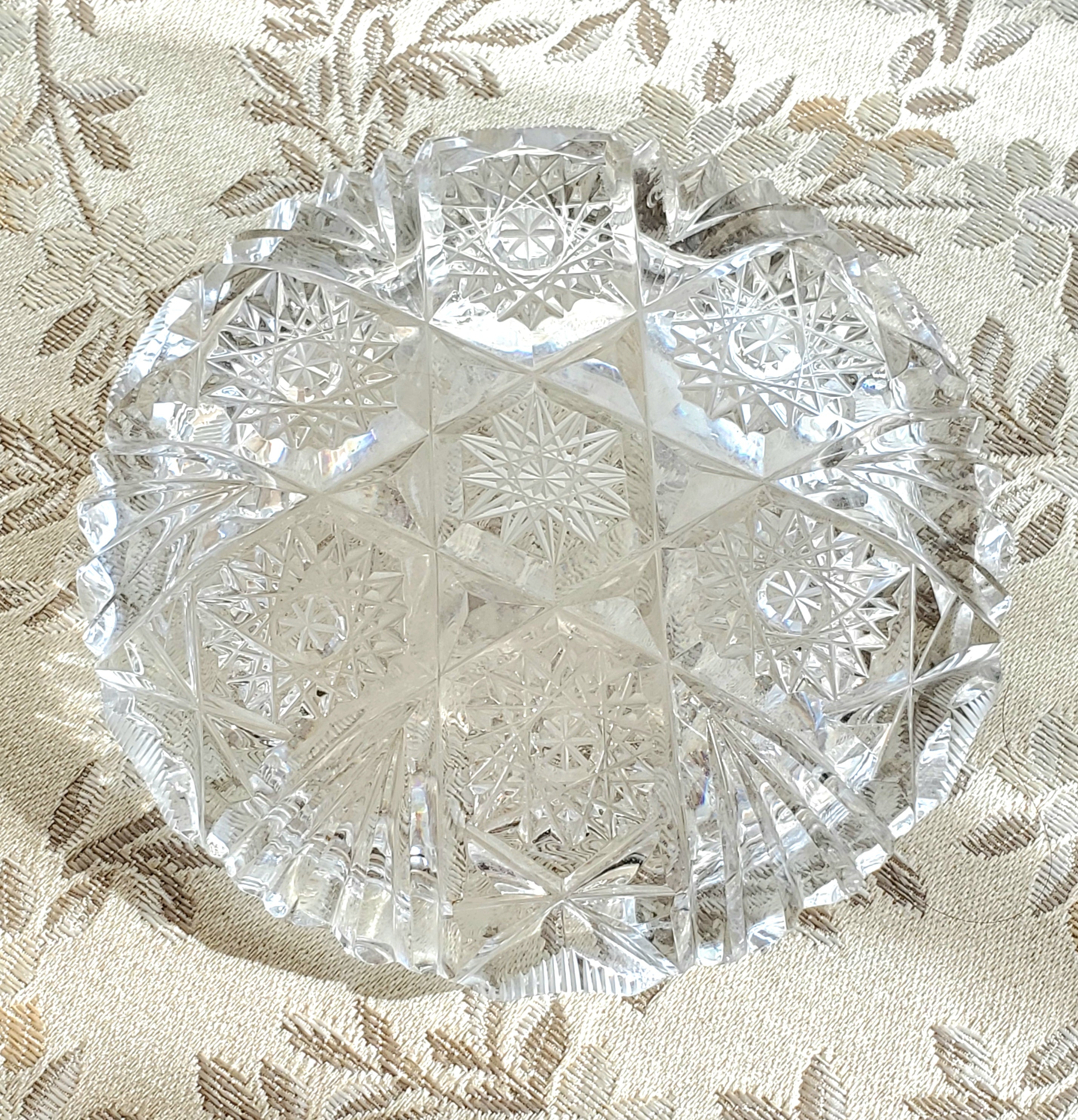Antique Cut Crystal Ashtray