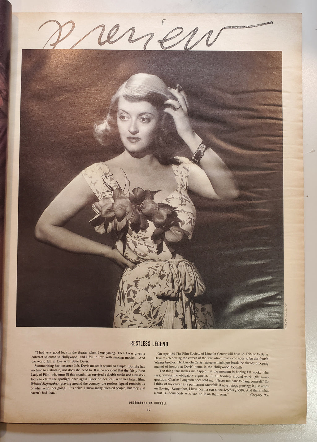 Andy Warhol's Interview Magazine - April 1989 Robert Downey Jr. Vintage Magazine