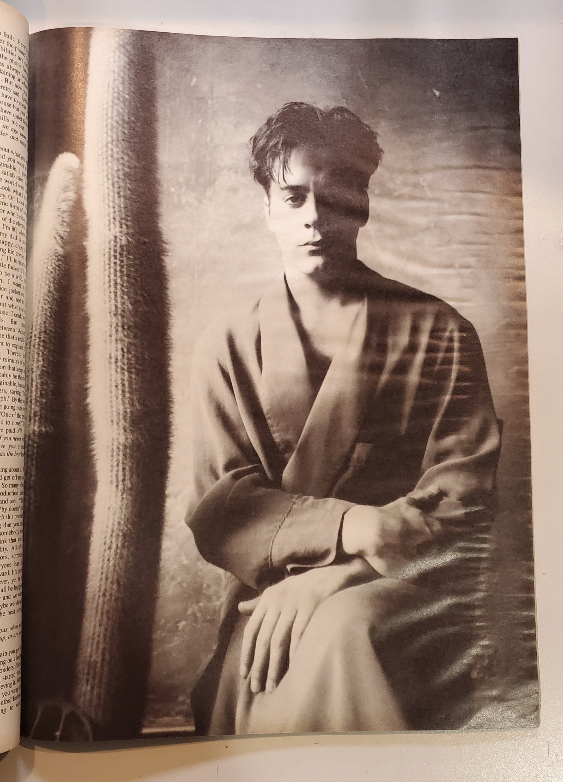 Andy Warhol's Interview Magazine - April 1989 Robert Downey Jr. Vintage Magazine