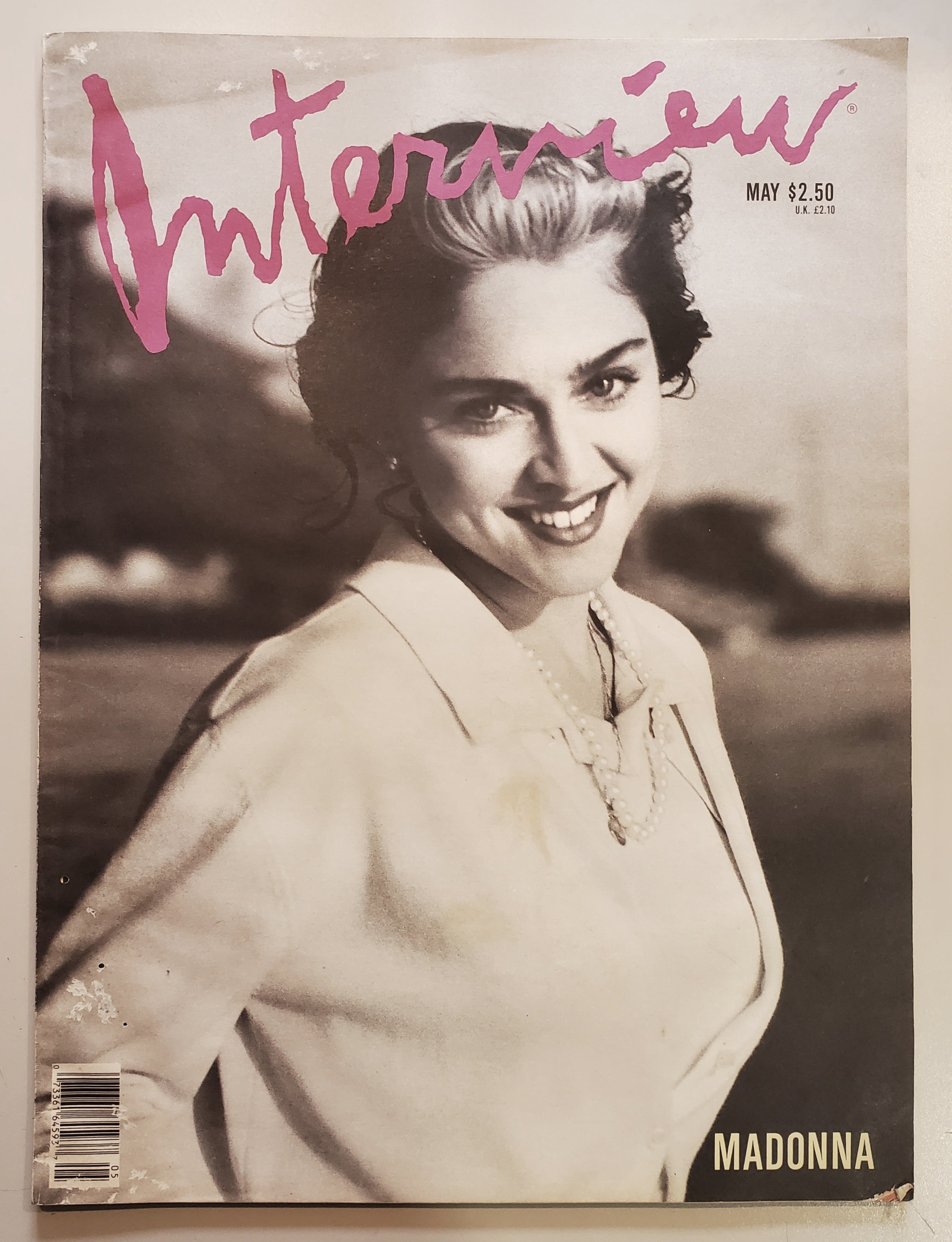 Andy Warhol's Interview Magazine - May 1989 Madonna Vintage Magazine