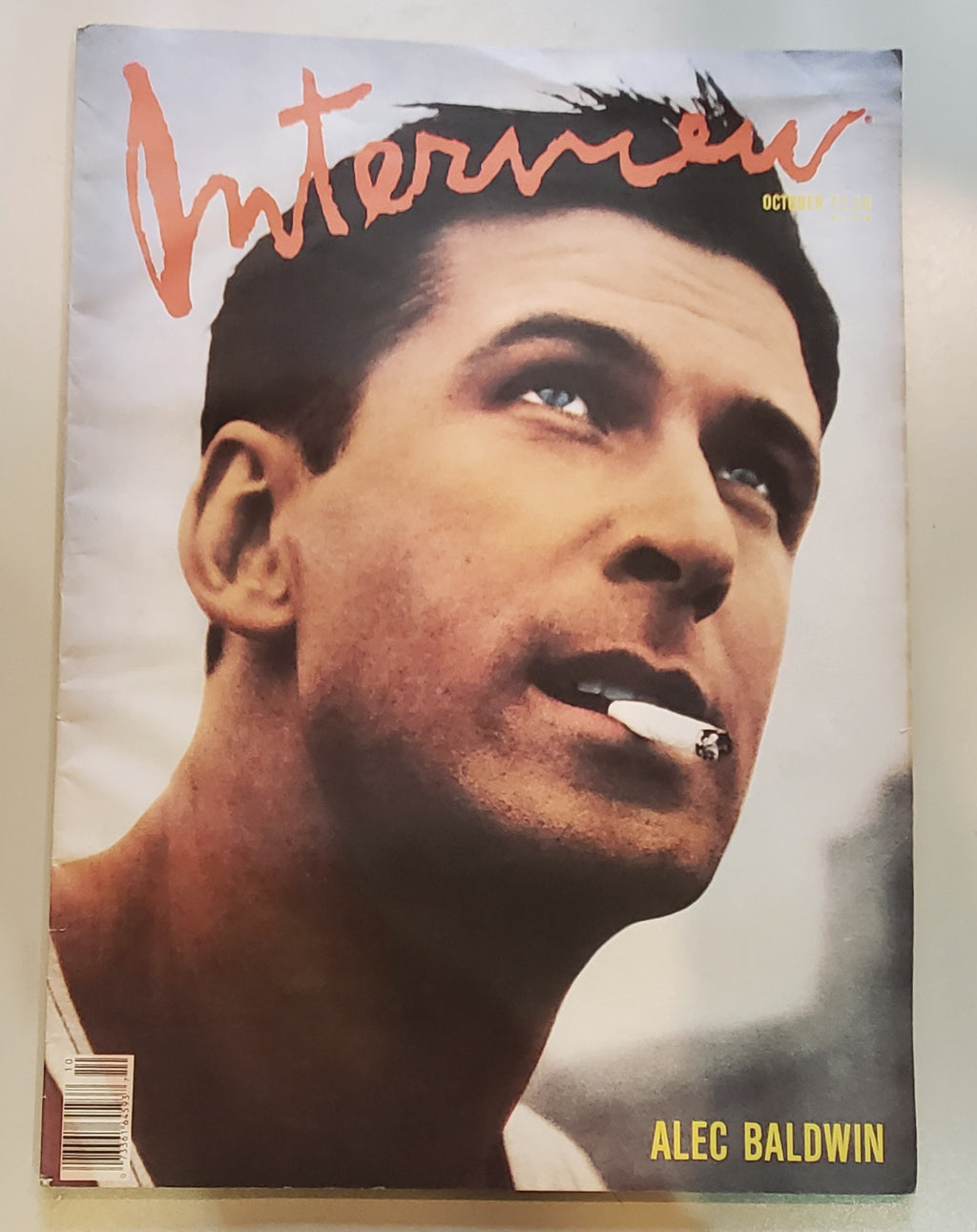 Andy Warhol's Interview Magazine - October 1989 Alec Baldwin Vintage Magazine