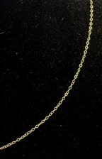 Vintage 14k Gold Chain Necklace - 15.75"