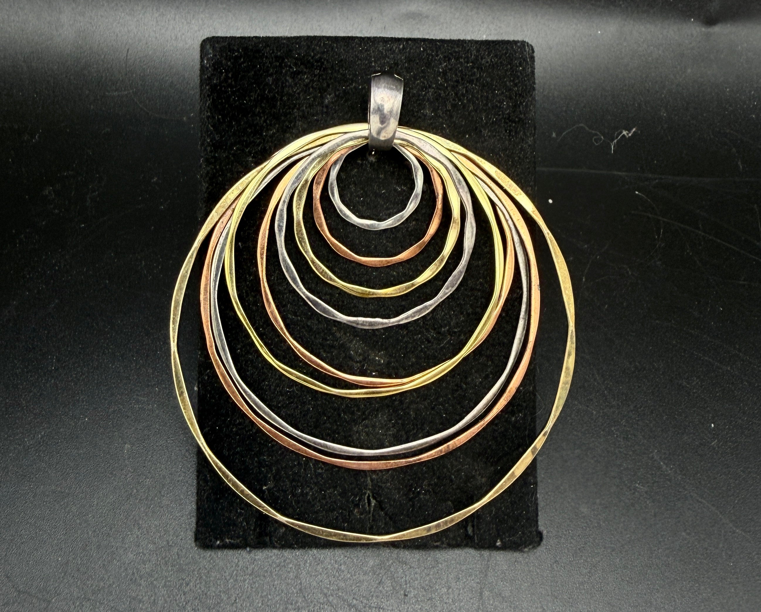 RLM Studio - Vintage Mixed Metals Hoops Pendant