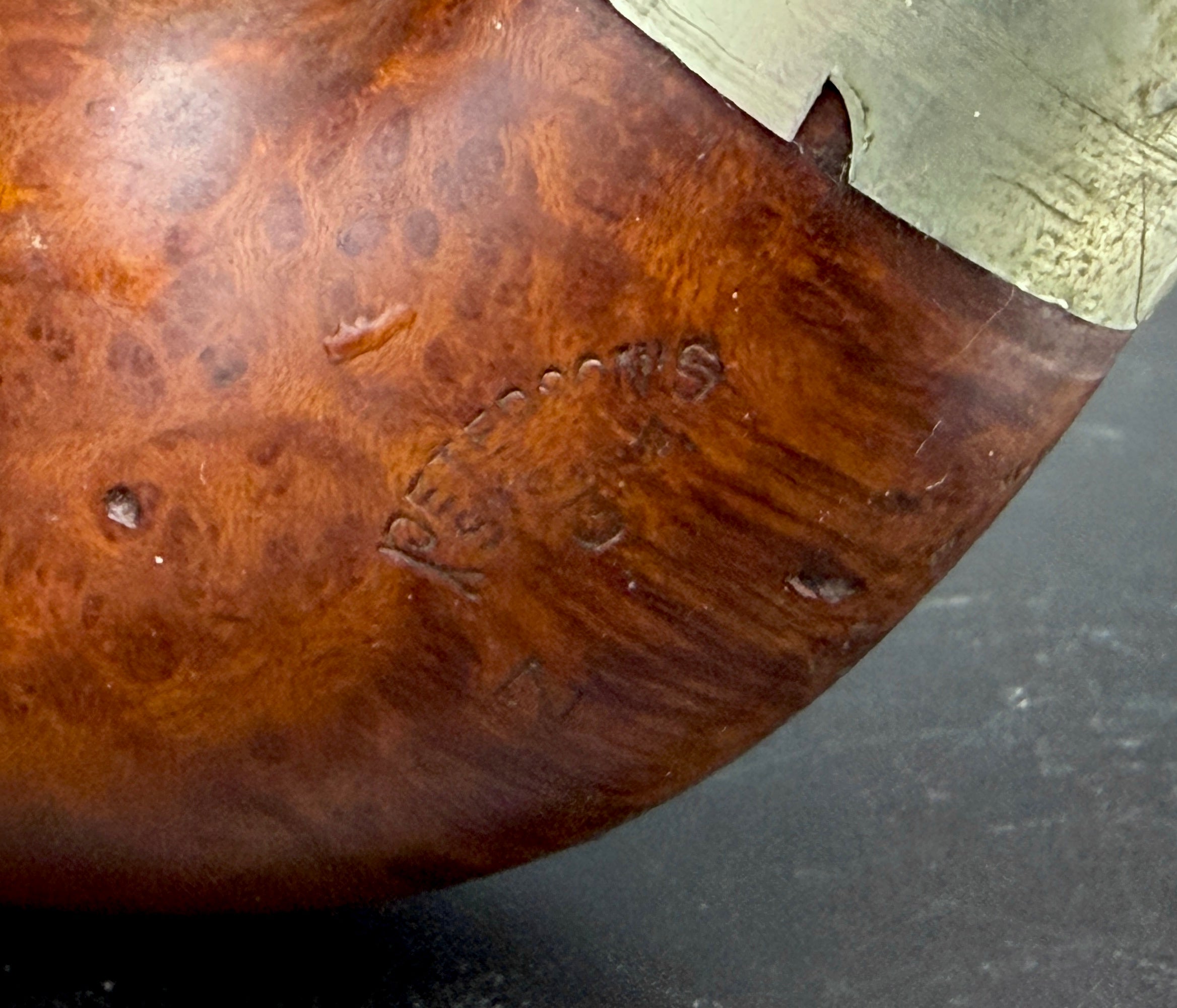 K&P Peterson's - Vintage Hungarian Oom-Paul Style 358 Smoking Pipe with Metal Band