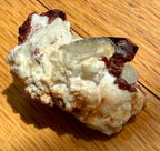 Garnet Crystal Cluster with Quartz on Matrix