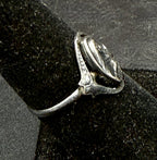 Vintage Sterling Silver Virgin Mary Ring - Size 6