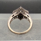 Vintage Purple Turquoise Sterling Silver Ring - Size 7
