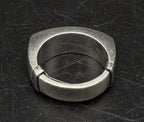 Vintage Handmade Sterling Silver Mexican Ring with Adjuster - Size 5 to 6.5