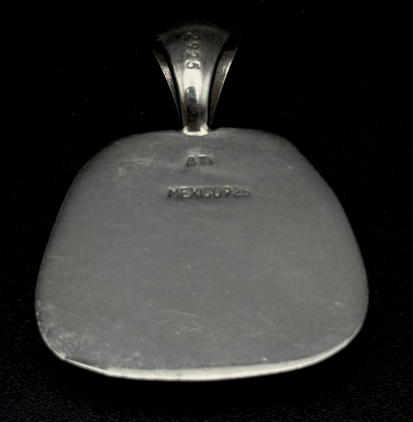 Vintage Obsidian Sterling Silver Pendant