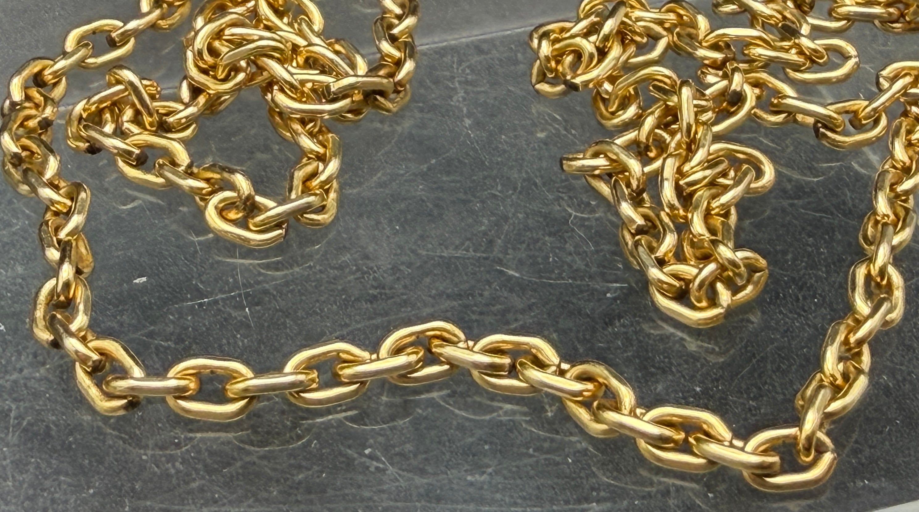 14k Gold Filled Cable Link Chain Necklace - 24"
