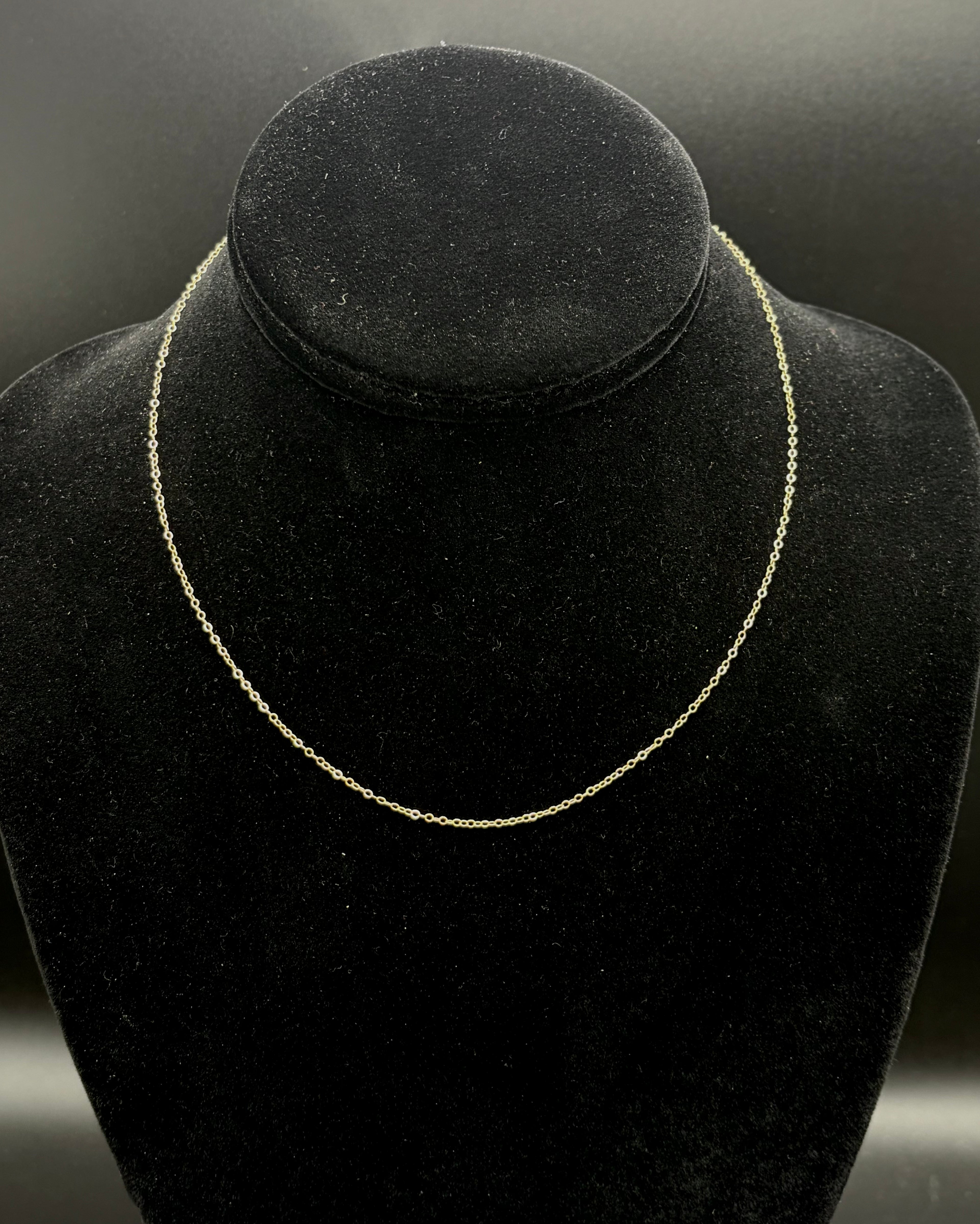 Vintage 14k Gold Chain Necklace - 15.75"