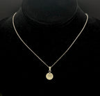 Vintage "Dream, Smile, Laugh" Gold Tone Pendant Sterling Silver Pendant Chain Necklace - 18"