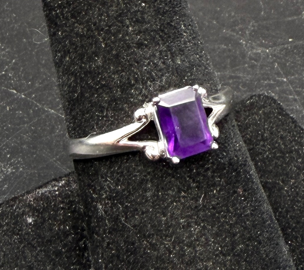 Ross-Simons - Vintage Sterling Silver Amethyst Ring - Size 8