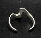 Vintage Sterling Silver Adjustable Size Ring - Size 3.75+