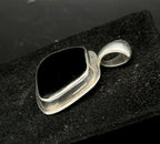 Vintage Obsidian Sterling Silver Pendant