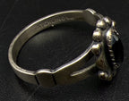 Wheeler Mfg - Vintage Sterling Silver and Hematite Ring - Size 7