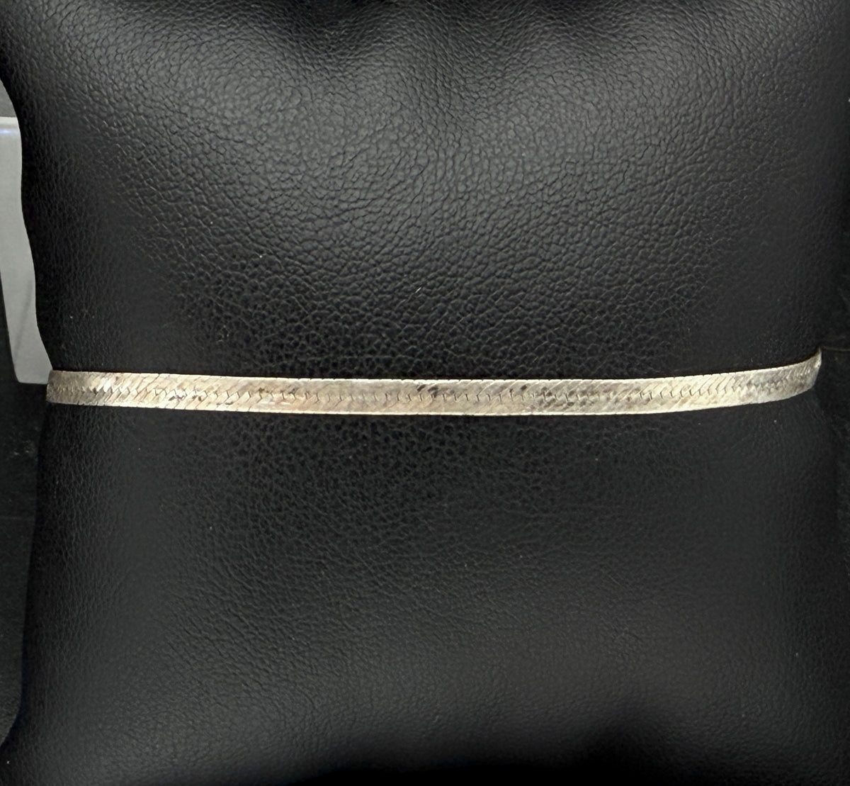 Vior - Vintage Italian Sterling Silver Herringbone Link Bracelet - 7"