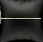 Vintage Italian Sterling Silver Cuban Link Bracelet - 7"