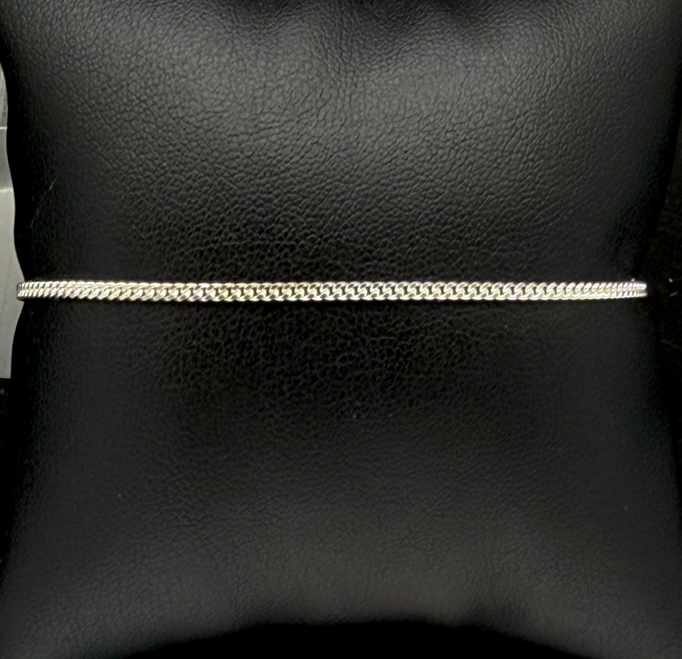 Vintage Italian Sterling Silver Cuban Link Bracelet - 7"