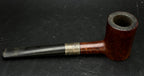 Loewe & Co. - Vintage Poker Style Smoking Pipe with Sterling Silver Band