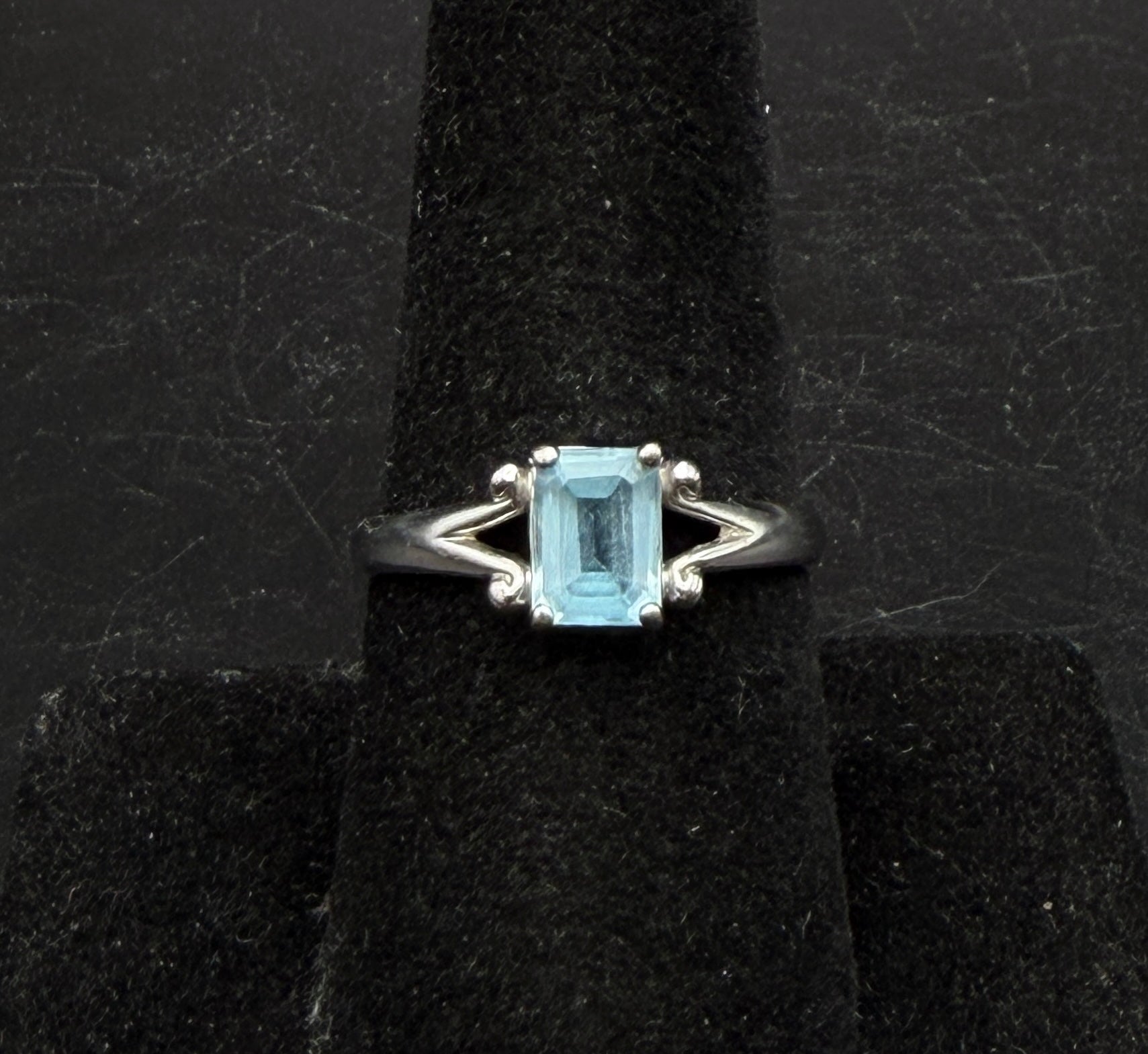 Ross-Simons - Vintage Sterling Silver Blue Topaz Ring - Size 8