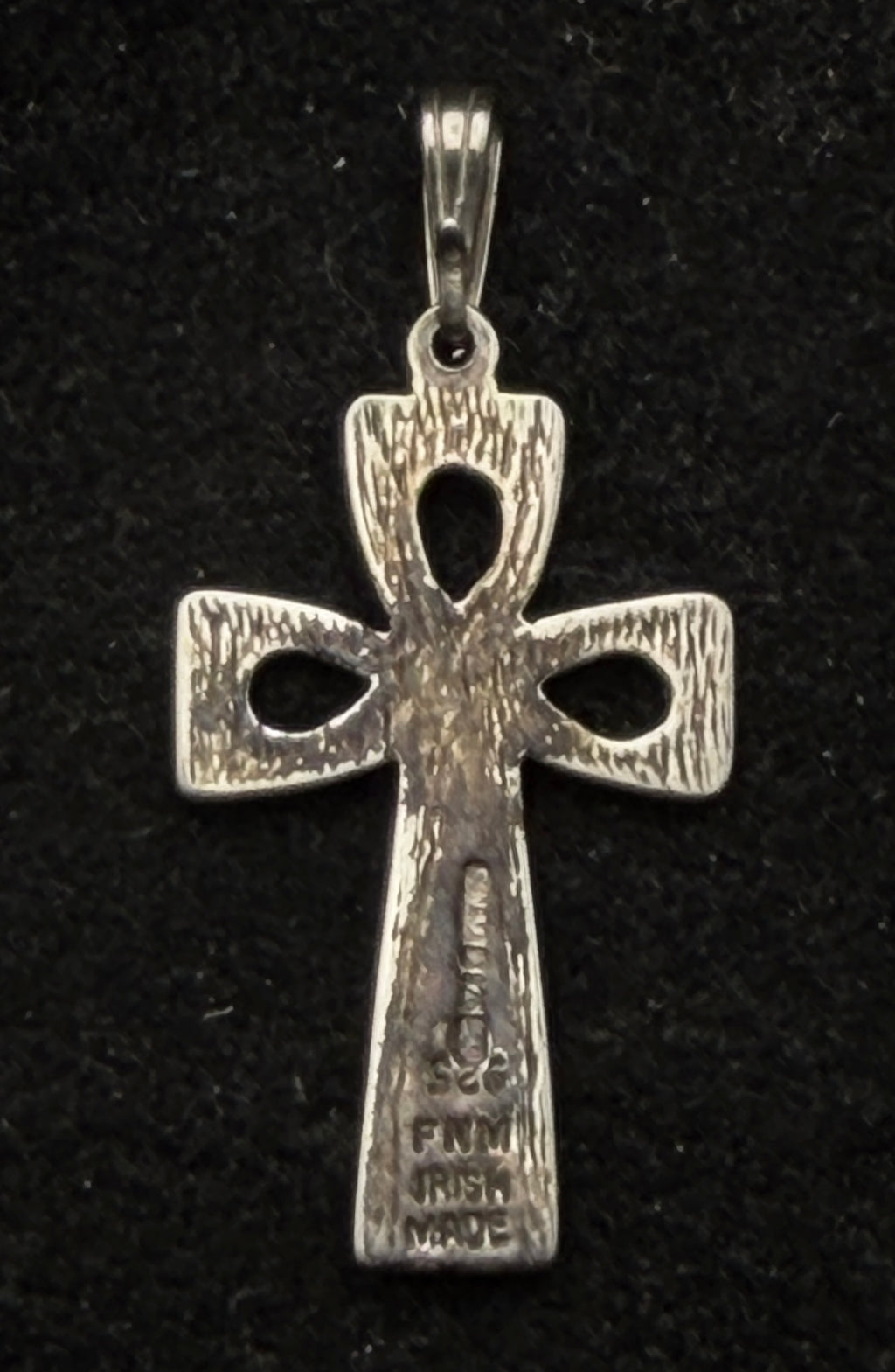 Vintage Irish Sterling Silver Celtic Cross Pendant