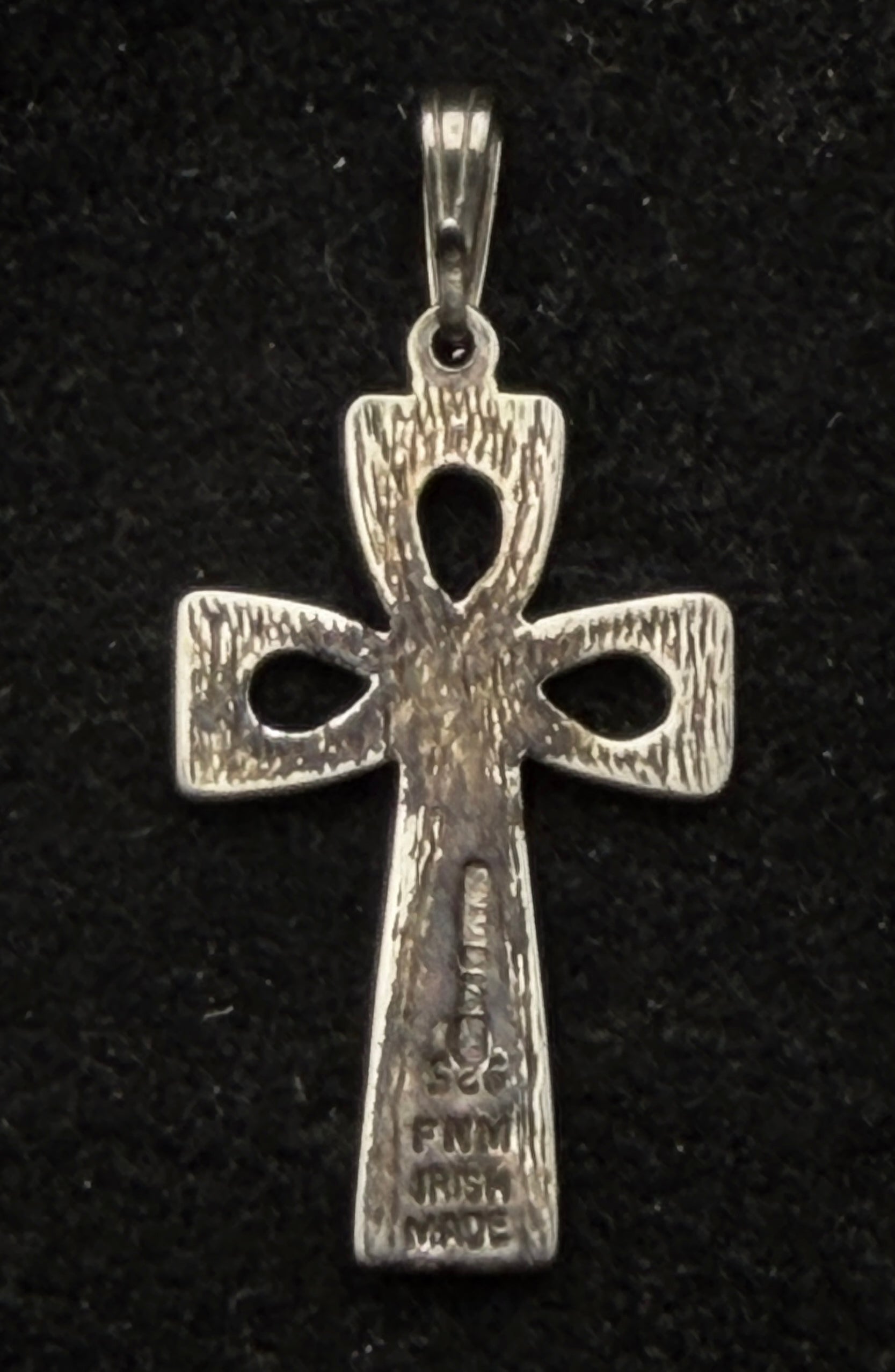 Vintage Irish Sterling Silver Celtic Cross Pendant