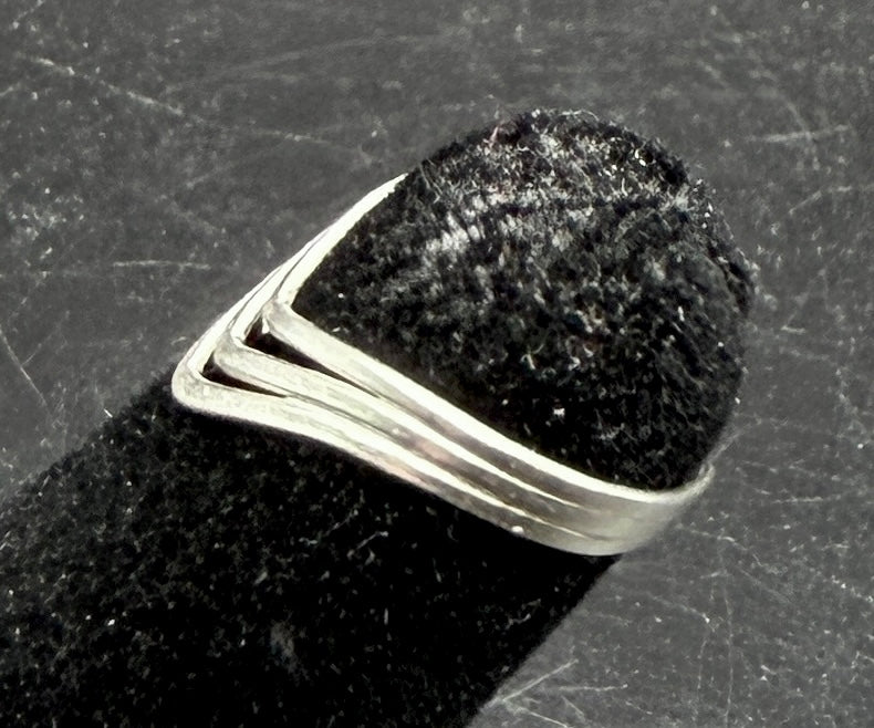 Sterling Silver Adjustable Size Chevron Toe Ring