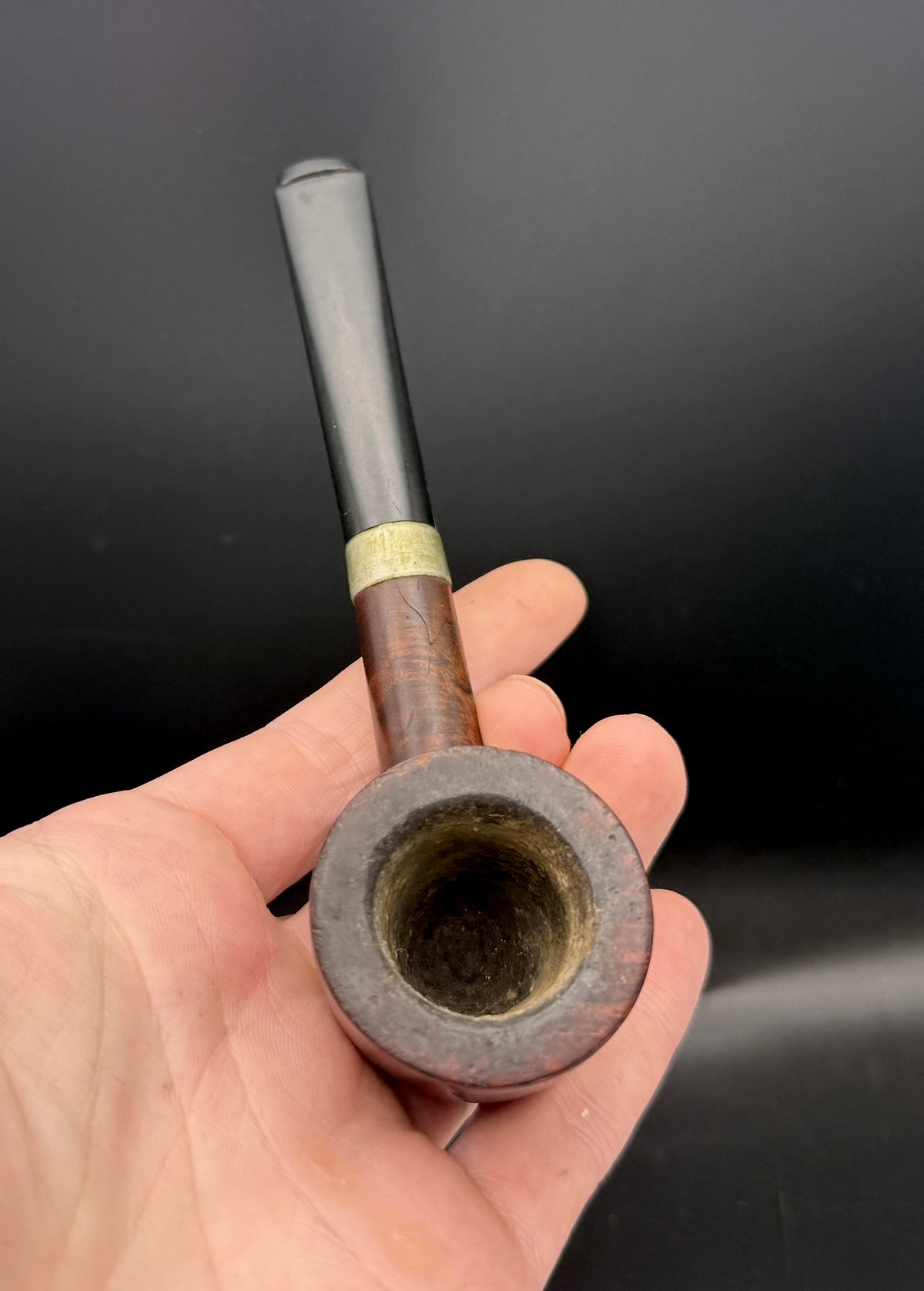 Vintage BBB Quaint A Handmade Estate Pipe - Rare WDC Silver Band