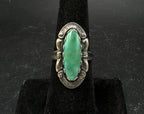 Bell Trading Post - Vintage Sterling Silver with Green Turquoise Ring - Size 7