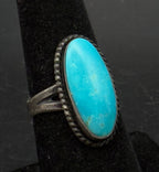 Bell Trading Post - Vintage Sterling Silver with Turquoise Ring - Size 7