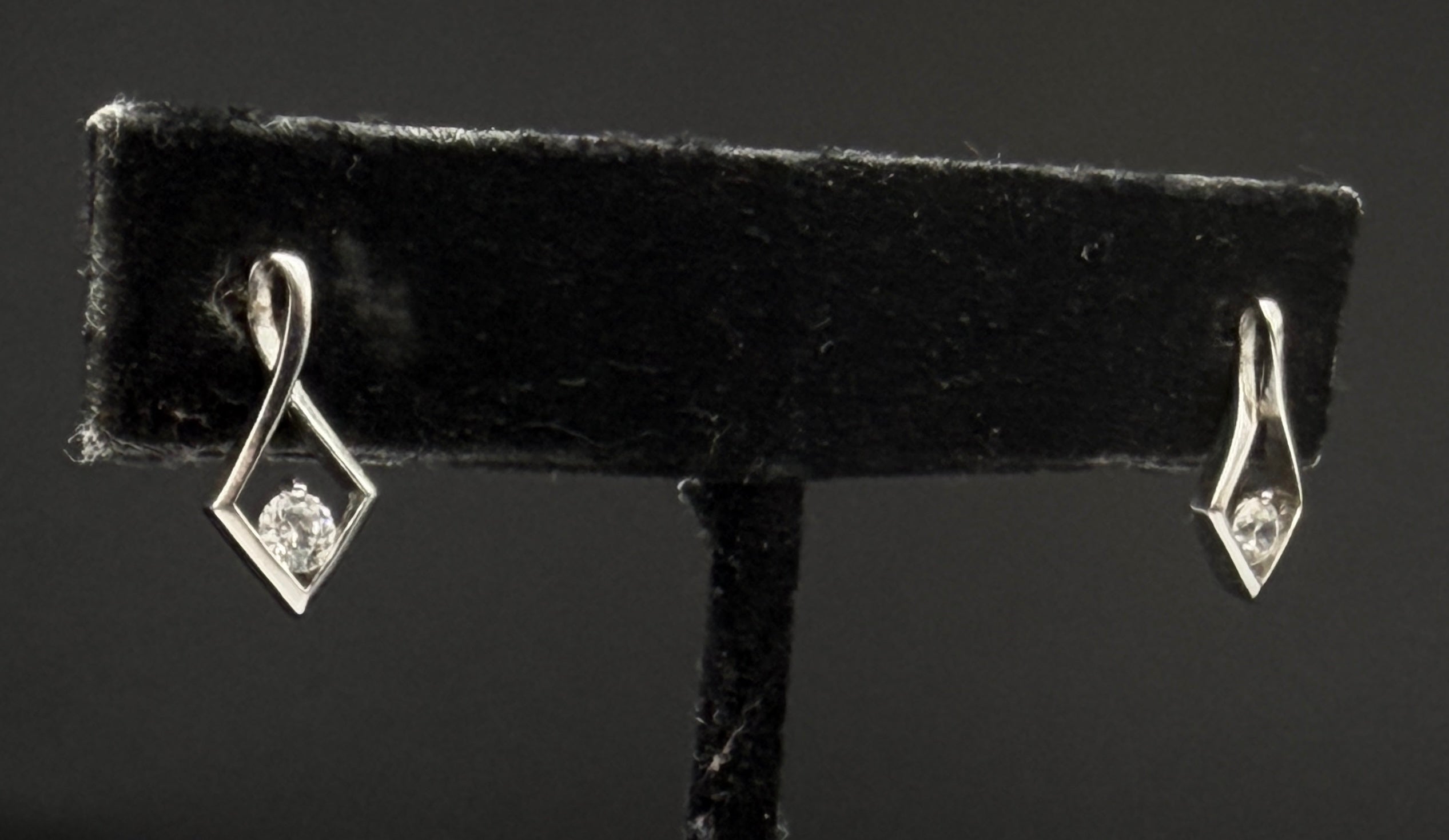 Vintage Sterling Silver and Crystal Earrings