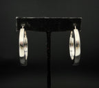 Milor - Vintage 950 Silver Italian Hoop Earrings