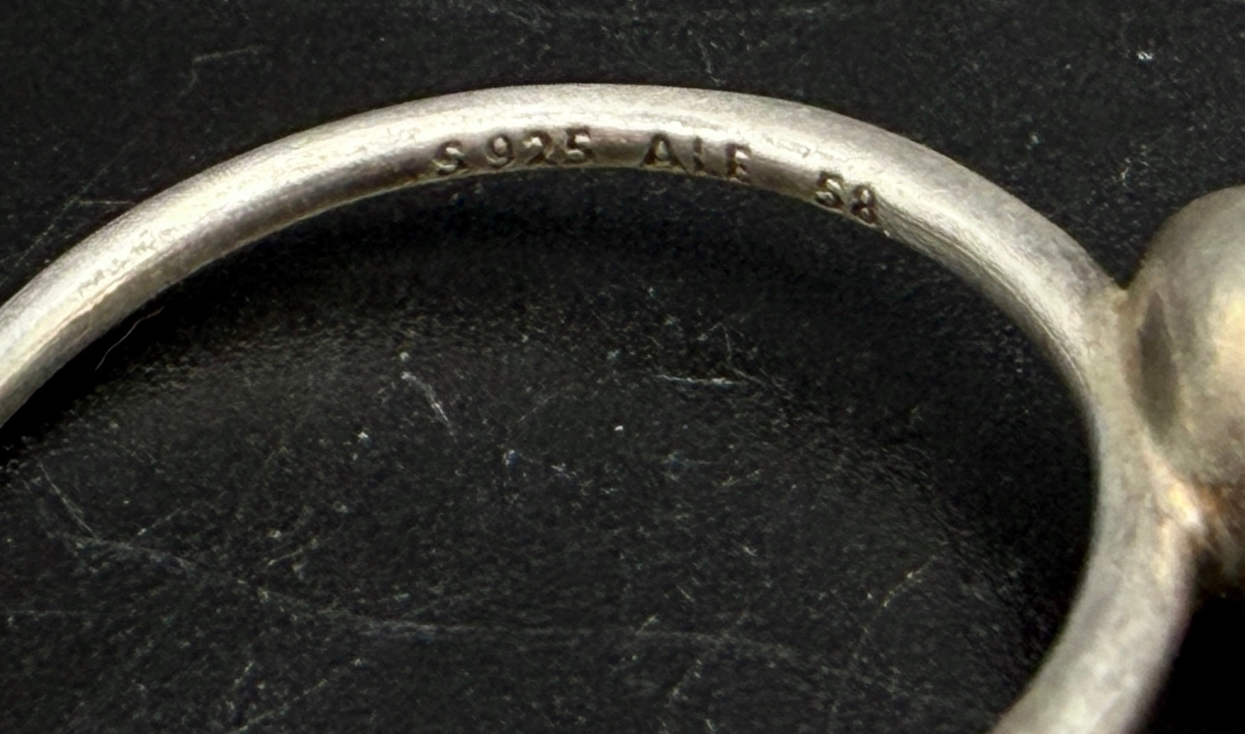Pandora - Vintage Sterling Silver Rock Crystal Ring - Size 8.25