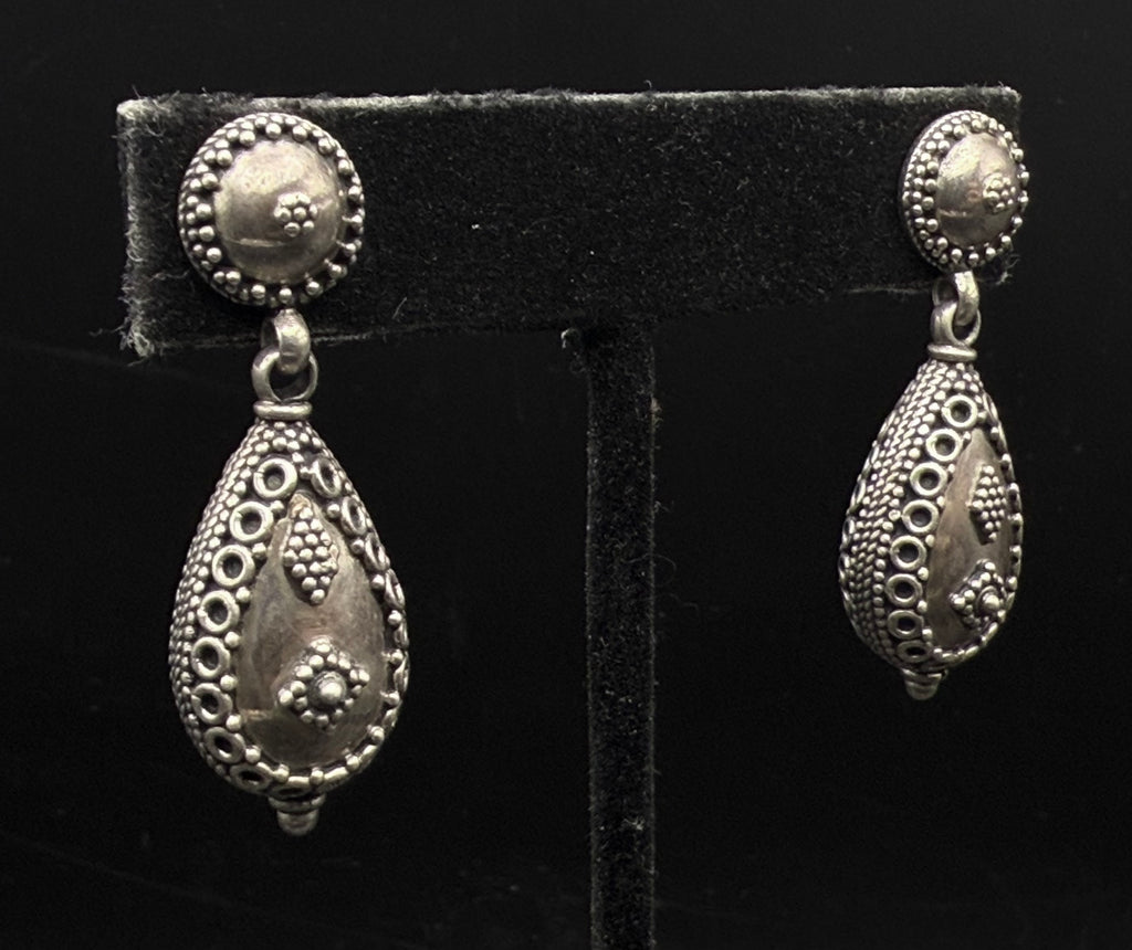 Doug Paulus - Vintage Handmade Sterling Silver Dangle Earrings