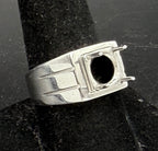Vintage Unused Sterling Silver Unmounted Ring - Size 9