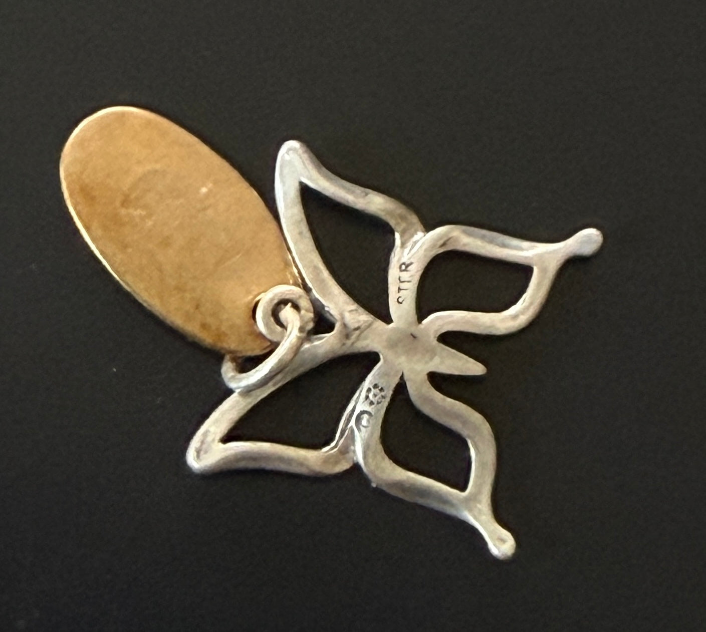 Vintage Sterling Silver Ohio Butterfly Charm/Pendant